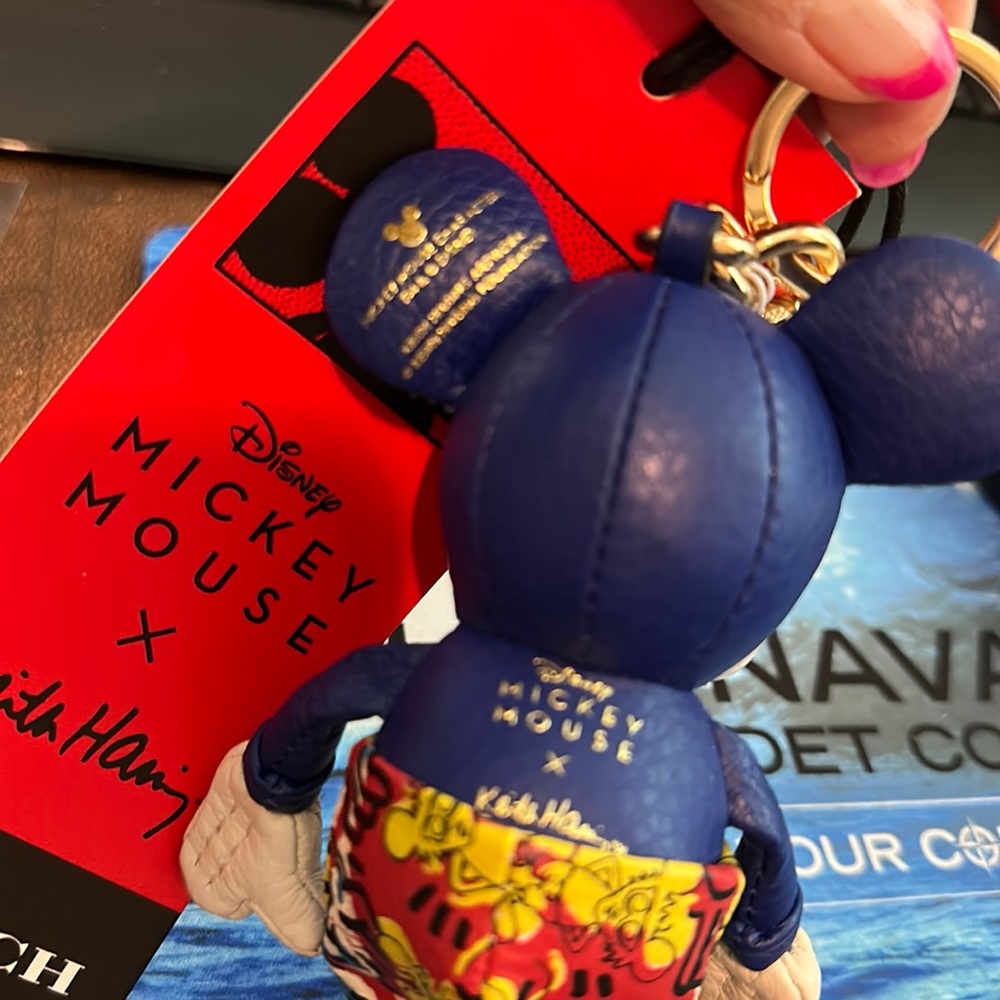 NWT Coach Limited Edition Disney Mickey Mouse X Keith Haring Charm - Picture 8 of 12